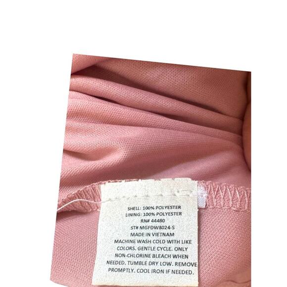 Fourteenth Place Pink Striped Ruffle Wrap Dress - XS - Picture 7 of 12